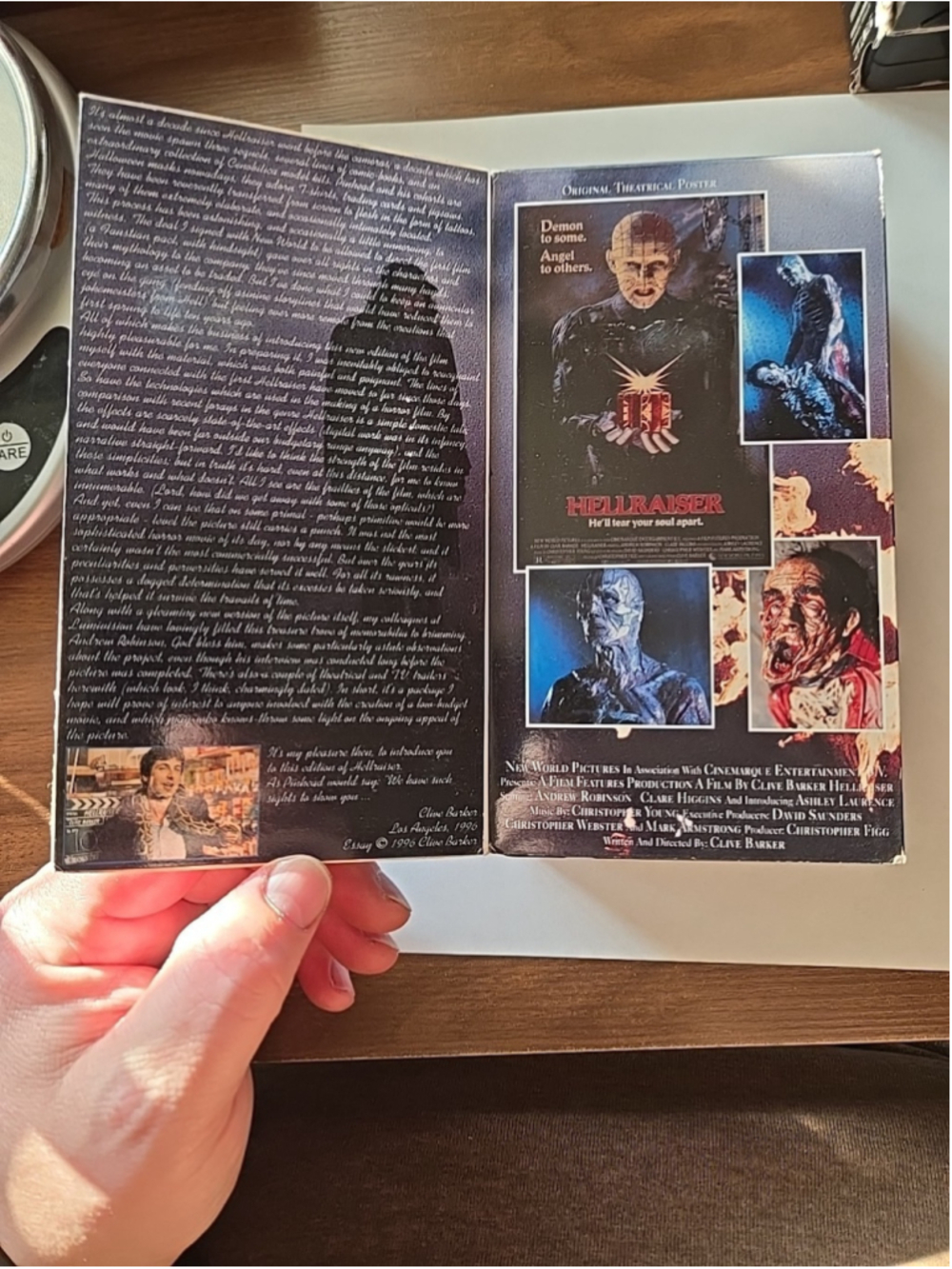 Clive Barker's Hellraiser VHS 1996 2-Tape Set Remastered Collectors Edition 1 2 - Picture 2 of 7